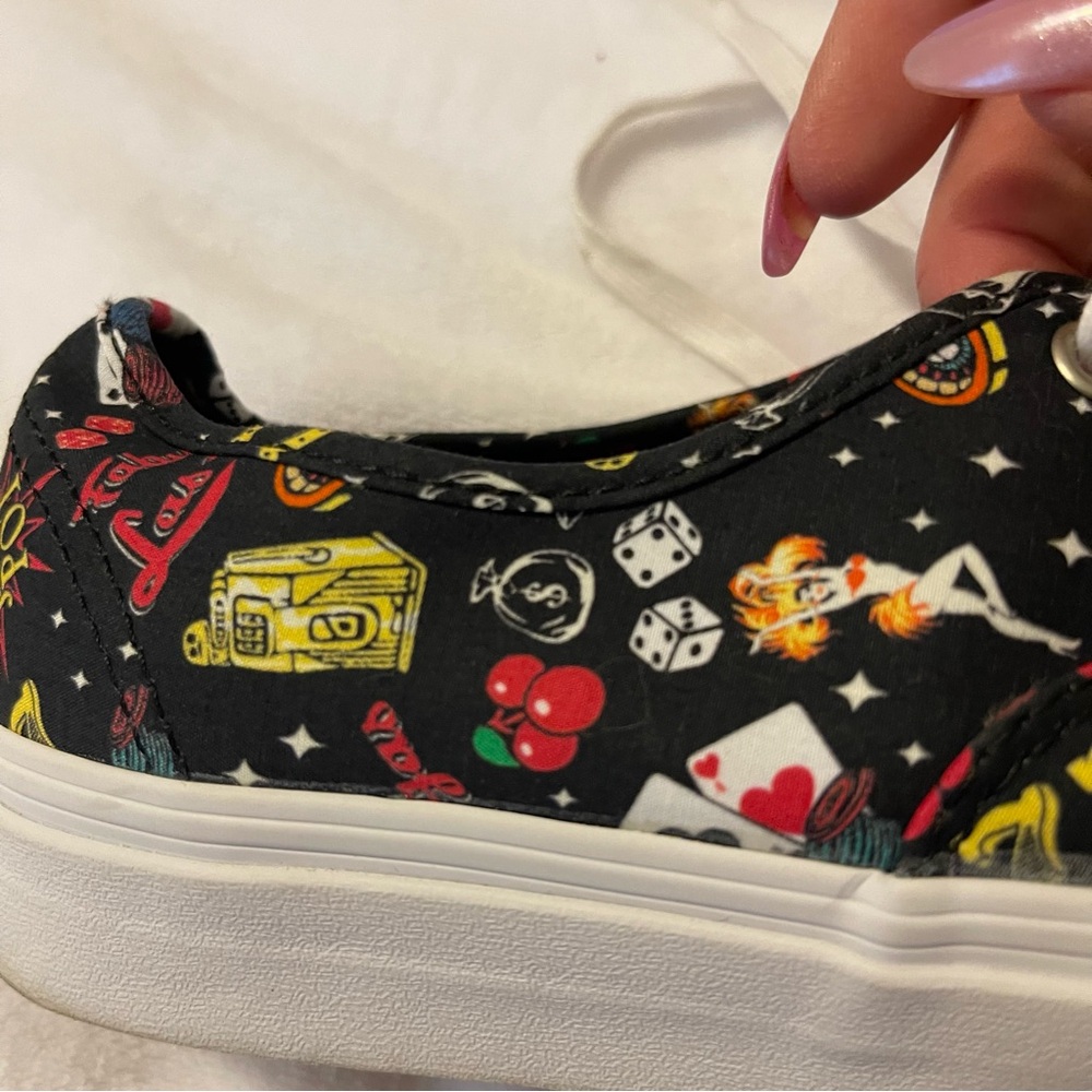 Limited Edition Las Vegas Vans Size 8.5 Women’s Size 7 Men’s Sneaker Shoes - Picture 10 of 13